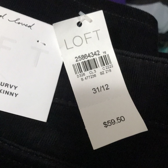 Loft black corduroy skinny jeans - Picture 4 of 4